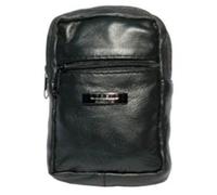 Small Leather Black Pouch - Camera/Cigarette/Card Case