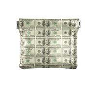 Small Leather Coin Purse Pile Of One Hundred Dollar Bills