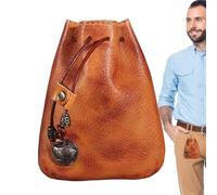 Small Leather Jewelry Pouch | Leather Makeup Bag | Jewelry Pouches | Small Leather Pouch is a Versatile and Elegant Accessory Designed for The Modern Traveler and Jewelry Enthusiast