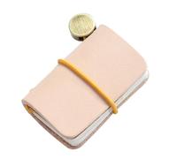 Small Leather Notebook 1.25x1.88Inch Pocket Journal Notepads Refillable Notebook 60 Pages Unlined for Writing Sketching Coffee Shop