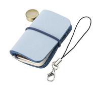 Small Leather Notebook 1.25x1.88Inch Pocket Journal Notepads Refillable Notebook 60 Pages Unlined for Writing Sketching Coffee Shop