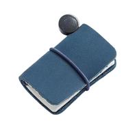 Small Leather Notebook 1.25x1.88Inch Pocket Journal Notepads Refillable Notebook 60 Pages Unlined for Writing Sketching Coffee Shop