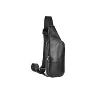 Small Leather Sling Crossbody Chest Bag Lightweight Daypack Slim Anti-Theft Cross Body Man Woman