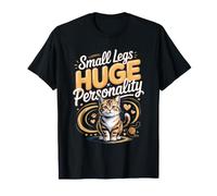 Small Legs Huge Personality Munchkin Cat Lover Owner T-Shirt