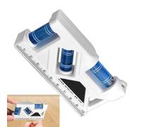 Small Leveler Tool - ABS Multifunctional Bubble | Small Bubble Leveler with Accurate Measuring, Carpenter Levêler, Mounting Holes RV Levelers | Home Commercial Use