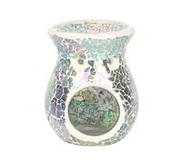 Small Light Blue Iridescent Crackle Oil Burner Simplhome Multi One Size