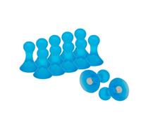 Small Light Blue Skittle Magnets For Fridge, Whiteboard, Noticeboard, Filing Cabinet (Pack Of 12)