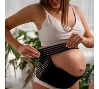 Small&Light OUTLET PRICE!! 4 in 1 Pregnancy Support Belt Maternity & Postpartum Band - Relieve Back, Pelvic, Hip Pain, Black Pregnancy, Abdomen, Waist, Pelvis And Back Support, Black (M)