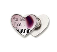 Small Like Burning Art Deco Fashion Heart Metal Pin Brooch Clip Love