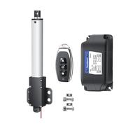 Small Linear Actuator Stroke 10-200mm Length Max Speed 150mm/s Electric Motor With Wireless Controller With Wings Installation(150mm stroke,30mm per s 20N,6V)