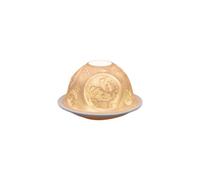 Small Lithophane Christmas Dome Tealight Candle Holder - Christmas Stories