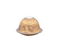 Small Lithophane Dome Tealight Candle Holder - Coast