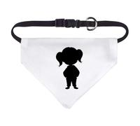 Small 'Little Girl Silhouette' Dog/Cat/Pet Bandana (PD00063353)