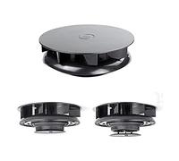Small Low profile rotary roof vent for vans buses - BLACK - wind driven rotating ventilator