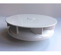 Small Low profile rotary roof vent for vans buses - White - wind driven rotating ventilator