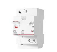 Small Low Voltage Circuit Breaker Dual Pole Air Switch Home Use Main Switch Electric Fuse Leakage Protection(Leakage 1P+N(20A))