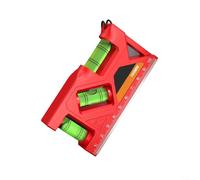 Small Magnetic Bubble Leveler 105-200mm with Protractor Function for Accurate Horizontal and Vertical Measurements, Shockproof ABS and Aluminum Alloy(155mm)