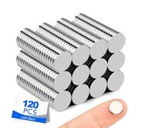 Small Magnets, 120 Pack Refrigerator Magnets 10x2mm Rare Earth Magnets Neodymium Magnets for Crafts, Whiteboard, Kitchen Cabinet