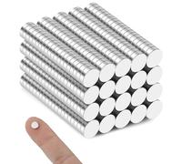 Small Magnets, 400 Pack Refrigerator 6x2mm Rare Earth Neodymium for Crafts, Whiteboard, Kitchen Cabinet