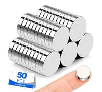 Small Magnets, 50 Pack Refrigerator Magnets 15x3mm Rare Earth Magnets Neodymium Magnets for Crafts, Whiteboard, Kitchen Cabinet