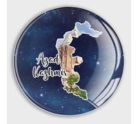 Small Magnets Refrigerator Glass Azad Kashmir Round Fridge Magnets Magnetic Stickers for Refrigerator Holiday Mailbox Garage Door School Decor Travel Souvenirs