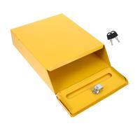 Small Mailbox Iron Box Letter Box European Style Yellow