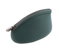 Small Makeup Bag by Pudinbag | The Premium Silicone Purse Bag | Vegan Hygenic Eco-friendly | Water and Heat Resistant (Forest Green)
