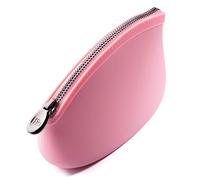 Small Makeup Bag by Pudinbag | The Premium Silicone Purse Bag | Vegan Hygenic Eco-friendly | Water and Heat Resistant, Pink, 1 Count (Pack of 1), Minimalist