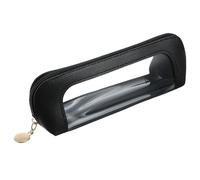 Small Makeup Bag Double Sided Clear Toiletry Bag for Women Portable Make Up Organizer Traveling Compact Car Bags Makeup Brush Bags Clear Travel Brush Holder Make Up Organizer