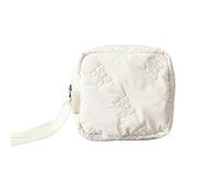 Small Makeup Bag for Purse Bow Mini Cosmetics Bag Cute Square Makeup Pouch Travel Mini Makeup Bag Portable Toiletry Cosmetic Pouch, Style 2, Simple