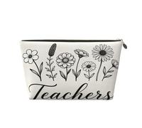 Small Makeup Bag for Purse - Waterproof Travel Toiletry Cosmetic Bags Portable Leather Makeup Storage Pouch Women Cosmetic Accessories Organizer(Flower Grow)