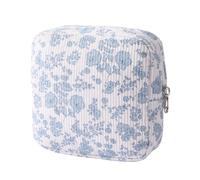 Small Makeup Bag,Mini Travel Toiletry Organizer with Zipper, Portable Cosmetic Bags,Aesthetic Portable Storage for Women Girls Handbag Essentials (B)