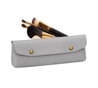 Small Makeup Bag, Pencil Holder Bag, Cute Faux Leather Toiletry Bag - Lipstick Package, Toiletry Bag, Makeup Storage Organiser for Brushes, Eyebrow Pencil, gray, see description, See description