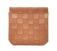 Small Makeup Bag | Self Closing Card Organizer, Travel Makeup Organizer, For Women Students Travels Gym Beach Wedding Holiday, brown, Se référer à la description, Refer to description