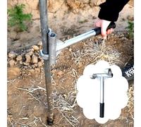 Small Manual Lever Fence Post Pullers, Effort-Saving High Strength Sapling Puller Tool, Eco-Friendly Wood Piles/Concrete Post Removal(3.2cm(1.26") dia.)