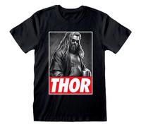 (Small) Marvel Avengers Endgame 'Thor Photo' (Black) T-Shirt