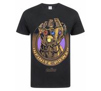 (Small) Marvel Short Sleeved T-Shirt (Mens Black)