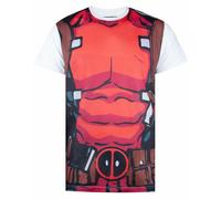 (Small) Marvel Short Sleeved T-Shirt (Mens Red)