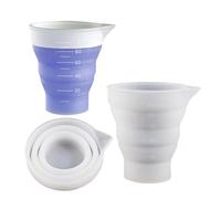 Small Measuring Jug | Silicone Telescopic Measuring Cup | Resin Measure Cup | Epoxy Resin Mixing Cups | Silicone Mold Cup Dispenser for Casting | Mold Measuring Mixing Cup | Resin Arts and Crafts