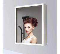 Small Medicine Cabinet, Bathroom Medicine Cabinet with Lights, LED Bathroom Mirror, Wall Mounted Bathroom Mirror with Anti-Fog, Shatter-Proof, Touch Control Vanity Mirror, above toilet stor