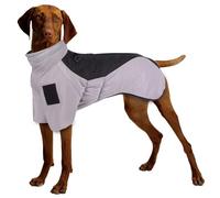 Small/medium Dog Winter Coat Water Resistant Dog Winter Clothes Mock Neck Dog Coats Zipper Winter Jacket Dog Coat For Cold Weather(Gray black,3XL)