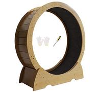 Small/Medium/Large Cat Wheel Exerciser, Silent Spinning Heavy Duty Cat Treadmill, Low Noise Cat Wheel Indoor, Wood Color, Easy To Install,Inner Diameter-90cm/35.4