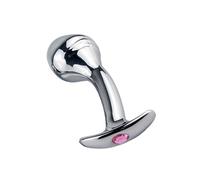 Small Medium Large Huge 3 Size Bullet Metal Anal Beads Butt Plug Fake Dildo Wearable BDSM Insert Sex Toy for Male Female (S)