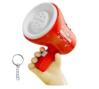 Small Megaphone Voice Changer Toy With Microphone Musical Trumpet Toy Pendant Keychain With