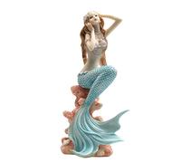 Small Mermaid Aquarium - Miniature Resin Figures, DIY Aquarium Desk Decorations, Themed Pet Accessories, Artificial, 6 Styles, Use for Fish Decoration