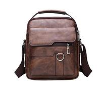 Small Messenger Bag for Men,Small Retro Portable Bag - Portable Big Capacity Man Purse, PU Leather Bag for Travel