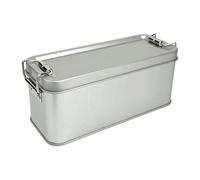 Small Metal Box, Rectangular Empty Tin Organizer, 15x6x6.5cm, Storage Container, Compact Travel Case, Functional Desk Accent, For Candy Cookie Jewelry Pen Eraser Pill Home Office