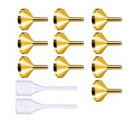 Small Metal Funnel With Minis Pipette For Filling Small Minis Bottle Or Containers Atomizer Perfumes Liquid Essential Oil Bottle Funnel With Pipette