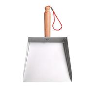 Small Metal Powder Tray - Portable Dust Pan For Sweeping | Stainless Steel Powder Pitpan | Short Handle With Wide Dust Tray For Outdoor Kitchen Living Room Lim