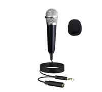 Small Microphone For Karaoke Portable Plug And Play Mini For Home Party | Compact Handheld Microphone For Singing Parties Speeches Kids Adults